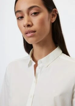 Marc O'Polo Long-sleeved Blouse In Stretch Poplin Fabric -Marc O'Polo Verkäufe bad4852e99ff2069db8dabec93b41690
