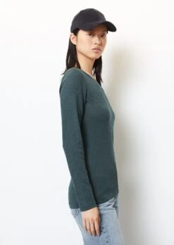 Marc O'Polo Long Sleeve Top With A Bateau Neckline In A Regular Fit In Organic Cotton Slub Jersey -Marc O'Polo Verkäufe bbb07a608c6da873f0b2520de30a01bc