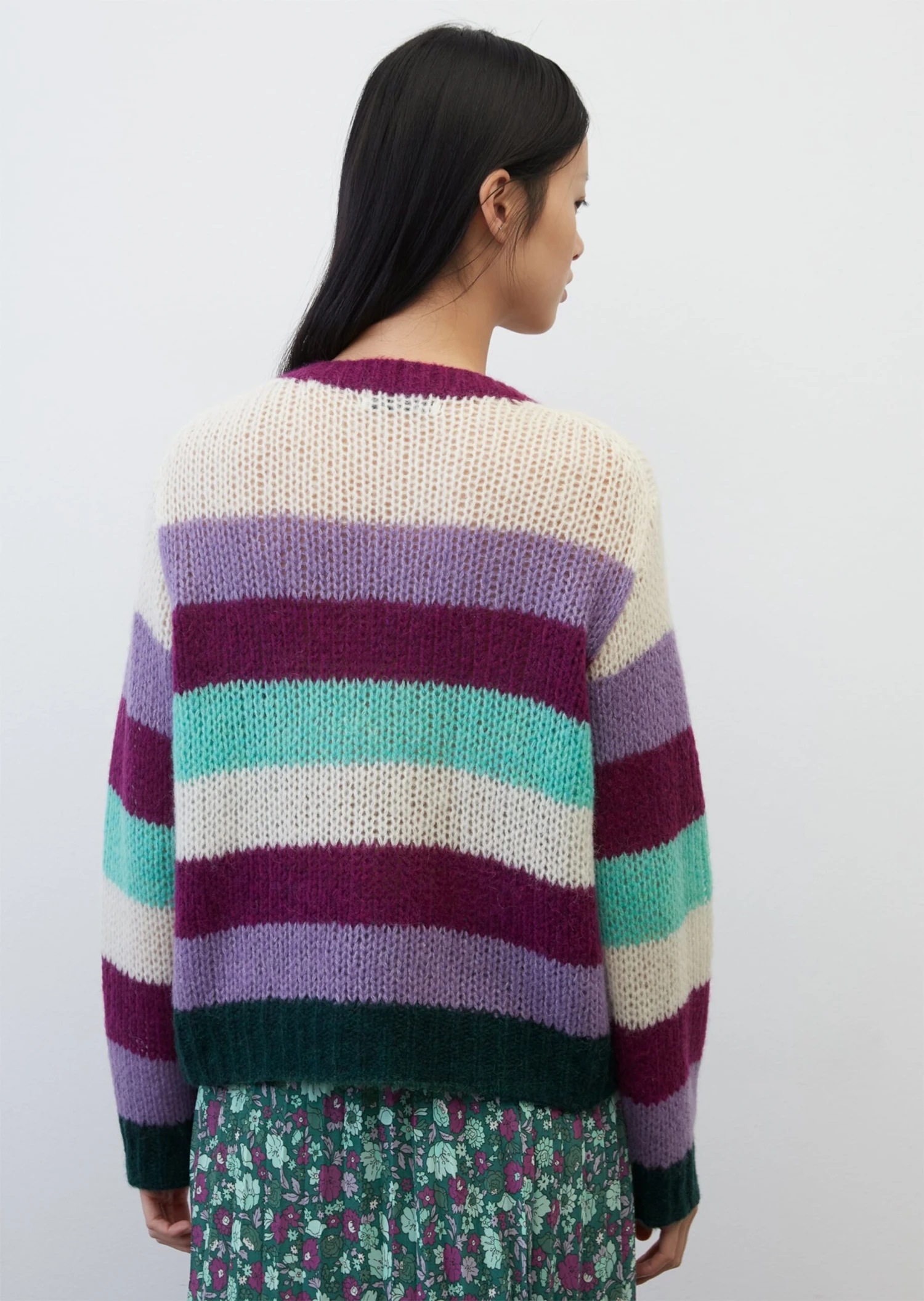 Marc O'Polo Striped Knitted Jumper From Virgin Wool Alpaca Wool Mix 5 Marc O'Polo Striped Knitted Jumper From Virgin Wool Alpaca Wool Mix – Bild 3