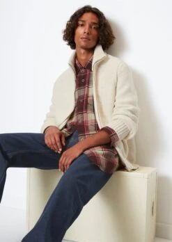 Marc O'Polo MO'P X CHEVIGNON Stand-up Collar Cardigan Regular With Logo Inlays On The Back