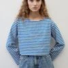 Marc O'Polo Striped Heavy Jersey T-Shirt In A Loose Fit Made Of Organic Cotton