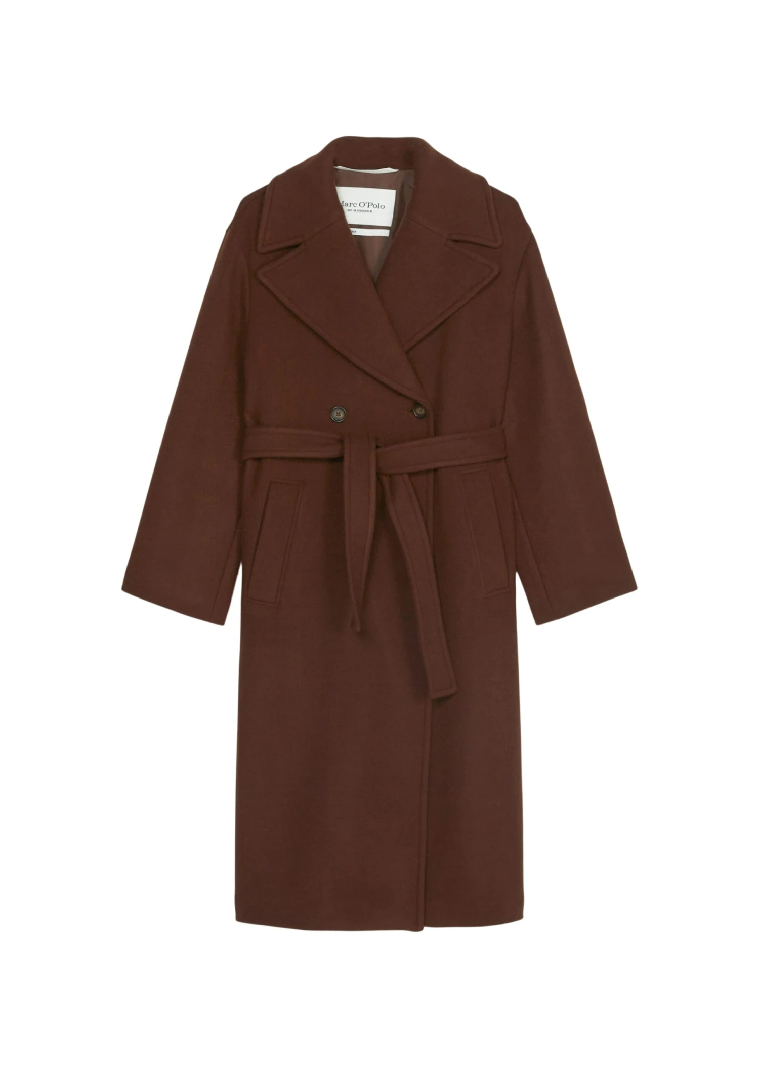 Marc O'Polo Double-breasted Wool Coat With Belt Virgin Wool Mix 10 Marc O'Polo Double-breasted Wool Coat With Belt Virgin Wool Mix – Bild 8