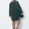 Marc O'Polo Short Shirt Dress Straight Made From Stretchy Velvet -Marc O'Polo Verkäufe c594a6db7a4dffbb4193b93fc51dff4b