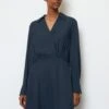 Marc O'Polo Short Dress In Wrap Look With Elastic Skirt Seam