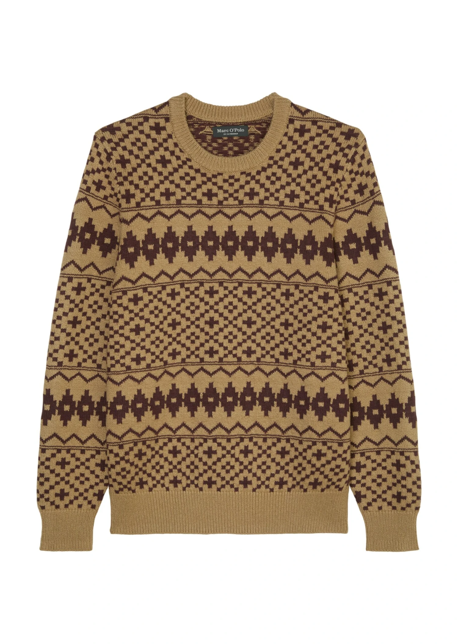 Marc O'Polo Jacquard Jumper Regular Made Of A Cotton/new Wool Blend 10 Marc O'Polo Jacquard Jumper Regular Made Of A Cotton/new Wool Blend – Bild 8