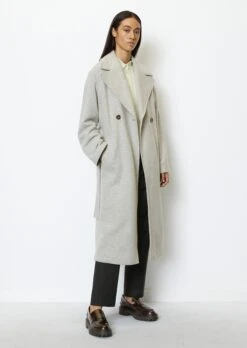 Marc O'Polo Coat With Waist Belt Made From Compact Knitted Quality -Marc O'Polo Verkäufe ca96b2b26bc25df4b389f23bad061ec5