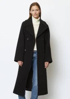 Marc O'Polo Double-breasted Wool Coat Relaxed In An Italian Fabric -Marc O'Polo Verkäufe cb656724dbbd31c5ab4fb62b7bf795c3