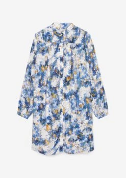 Marc O'Polo Knee-length Printed Dress In A Relaxed Fit In A Cupro/viscose Blend -Marc O'Polo Verkäufe cd9396db5a6d553c9774633007e03751