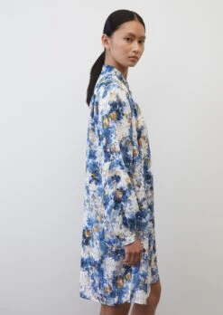 Marc O'Polo Knee-length Printed Dress In A Relaxed Fit In A Cupro/viscose Blend -Marc O'Polo Verkäufe cd9c558b05de66e291148cf4d2bcb6c1