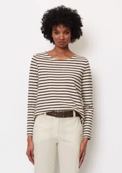 Marc O'Polo Striped Finely Textured Long Sleeve Top In A Regular Fit Made Of Organic Cotton Jersey -Marc O'Polo Verkäufe d0518fe4ff59404a36f87767cf24f01a