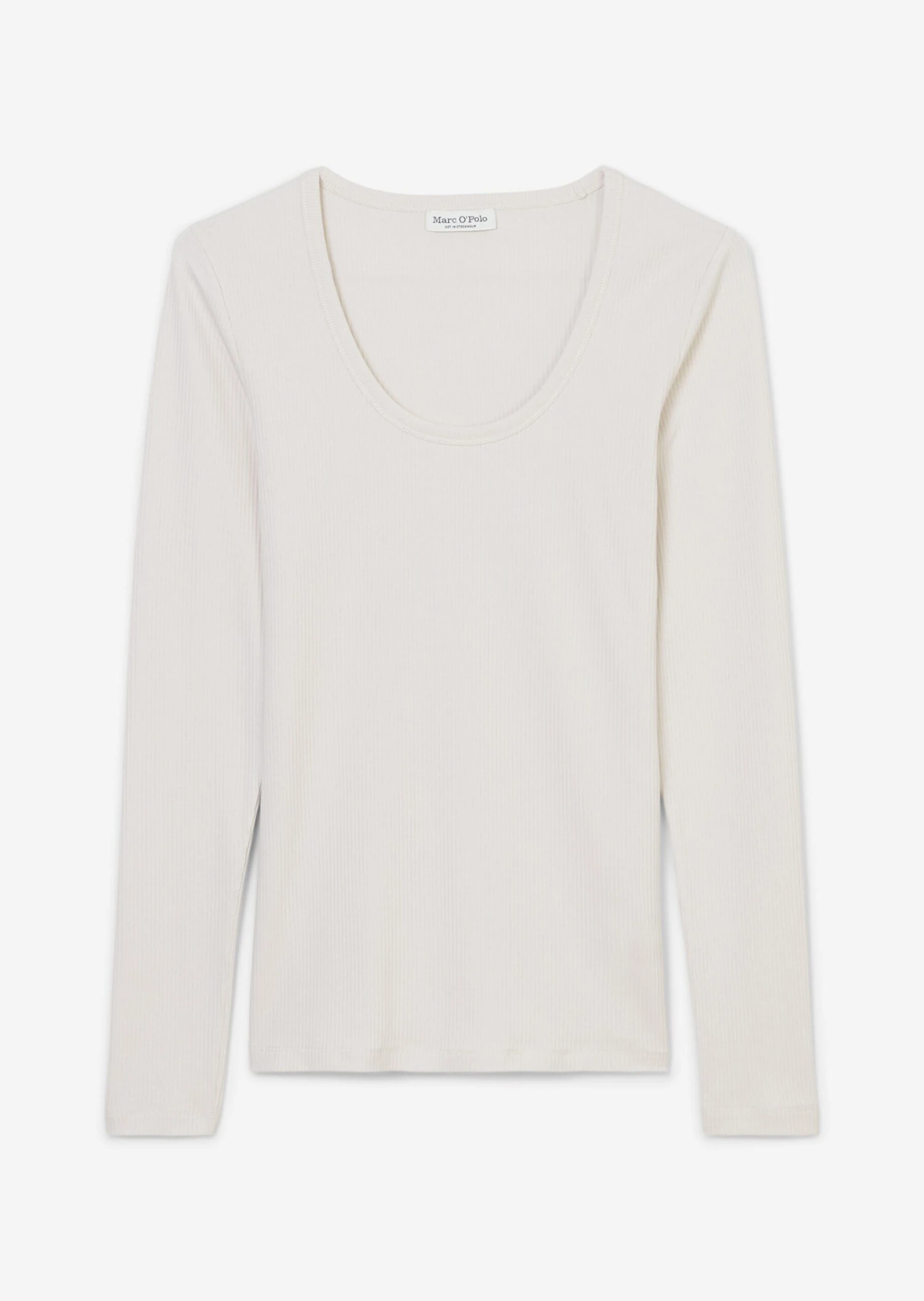Marc O'Polo Ribbed Jersey Round Neck Long Sleeve Top Made Of A Soft Organic Cotton Blend 9 Marc O'Polo Ribbed Jersey Round Neck Long Sleeve Top Made Of A Soft Organic Cotton Blend – Bild 7