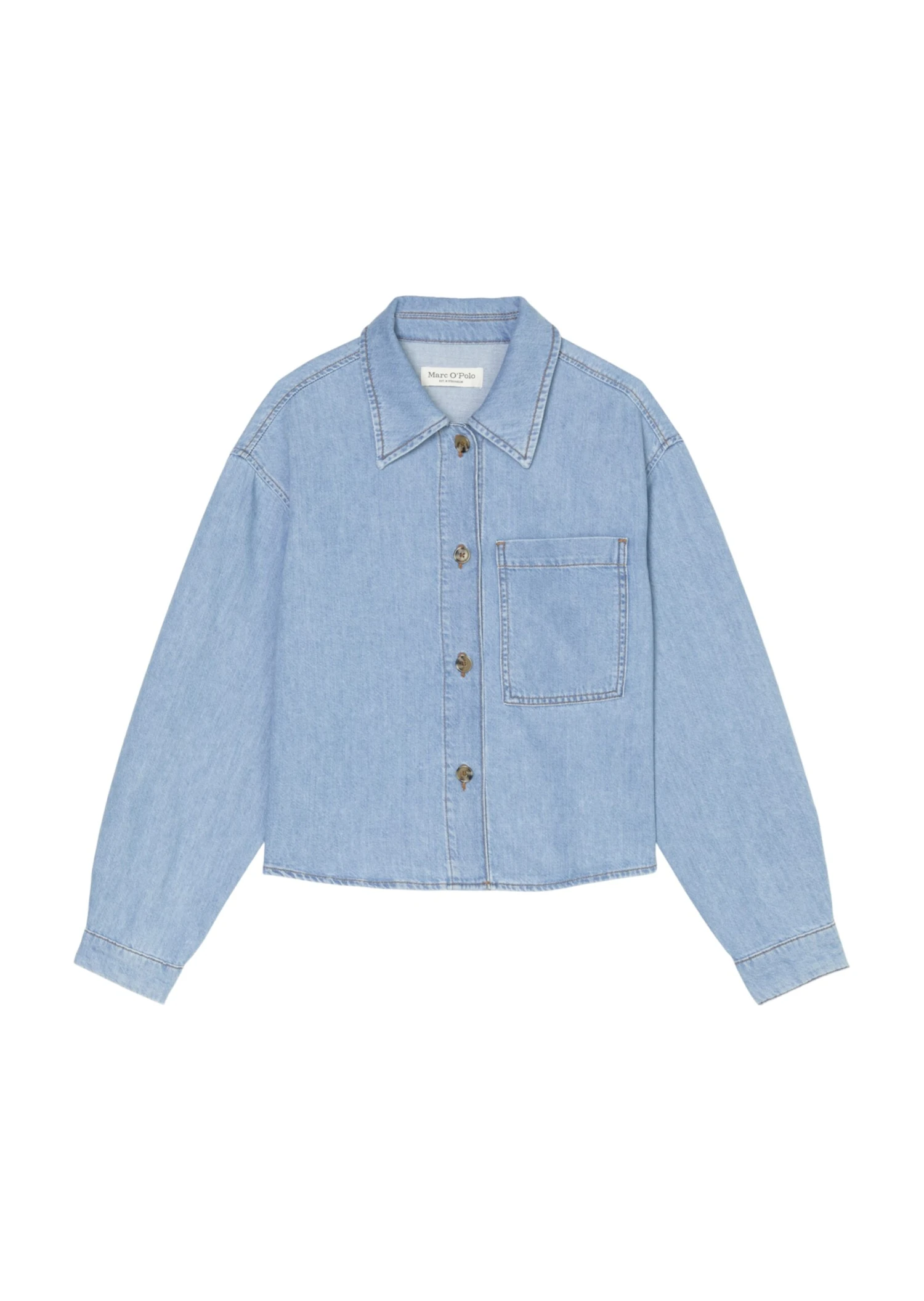 Marc O'Polo Oversize Denim Shirt In An Organic Cotton/lyocell Blend 10 Marc O'Polo Oversize Denim Shirt In An Organic Cotton/lyocell Blend – Bild 8