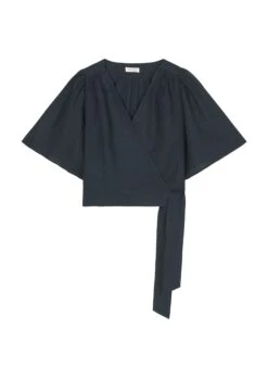 Marc O'Polo Linen Wrap Blouse In A Mix Of Materials -Marc O'Polo Verkäufe d55cff788472b172082a0adb2d181328