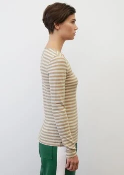 Marc O'Polo Long Sleeve Top With Stripes In Organic Cotton Slub Jersey -Marc O'Polo Verkäufe d6034fe4cf16d3bb77481eda5dfc24c0