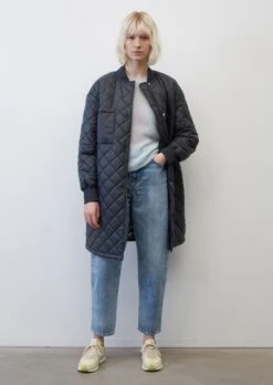 Marc O'Polo Quilted Coat With A Knitted Collar Made Of Recycled Nylon Performance Fabric -Marc O'Polo Verkäufe d8c3e238a751fafb87ed529438f0713e