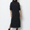 Marc O'Polo DfC Turtleneck Knit Dress Loose Made Of Organic Cotton Yarn