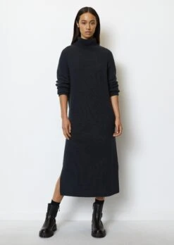 Marc O'Polo DfC Turtleneck Knit Dress Loose Made Of Organic Cotton Yarn