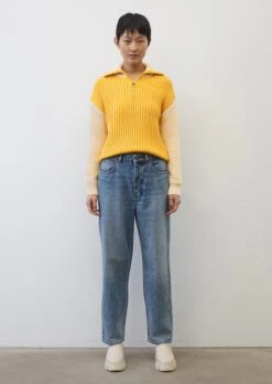 Marc O'Polo Cropped Knitted Zip-neck Jumper In A Loose Fit In A Cool Mix Of Textures And Colours -Marc O'Polo Verkäufe db6b516332a23bce2c910f46fe036819