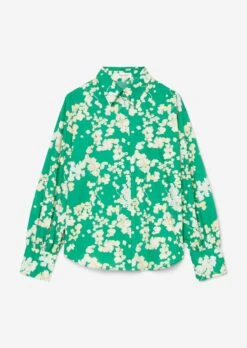 Marc O'Polo Blouse With Voluminous Sleeves In Paper Touch Poplin -Marc O'Polo Verkäufe ddea9a4e689a617494f5efcfe49fc61d