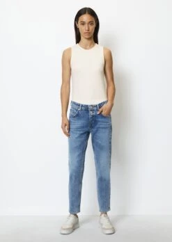 Marc O'Polo Jeans THEDA Boyfriend Mid Waist Model In An Organic Cotton Blend