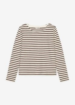Marc O'Polo Striped Finely Textured Long Sleeve Top In A Regular Fit Made Of Organic Cotton Jersey -Marc O'Polo Verkäufe e984519a3af35df206322f06737578a2