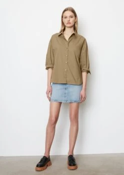 Marc O'Polo Long Sleeve Blouse In A Relaxed Fit Made Of Paper Touch Poplin -Marc O'Polo Verkäufe eae83f2e7e0f63400995bd2cef4ecb25