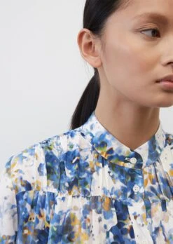 Marc O'Polo Knee-length Printed Dress In A Relaxed Fit In A Cupro/viscose Blend -Marc O'Polo Verkäufe eca9157bfd674e7c28aeb06e7e1f9ea9