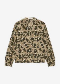 Marc O'Polo Blouse With All-over Print Made Of Paper Touch Poplin -Marc O'Polo Verkäufe ed440fcfdd048e7609d957a6d51be7c1