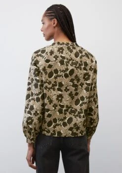 Marc O'Polo Blouse With All-over Print Made Of Paper Touch Poplin -Marc O'Polo Verkäufe ee0fddc2ae55774c30e34b4cd9f07855