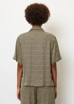 Marc O'Polo Flowing Printed Short-sleeved Blouse Made From Viscose Twill -Marc O'Polo Verkäufe ee6421e6c559874858e31ba5302d1754