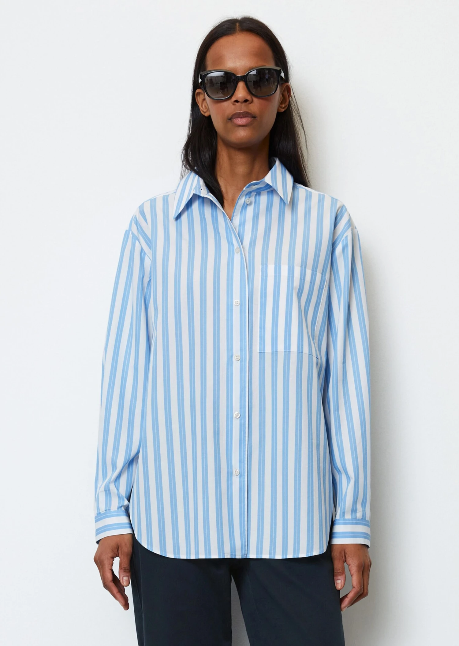 Marc O'Polo Striped Boyfriend Blouse Made Of Pure Organic Cotton 6 Marc O'Polo Striped Boyfriend Blouse Made Of Pure Organic Cotton – Bild 4