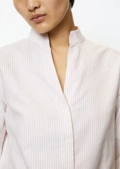 Marc O'Polo Striped Stand-up Collar Blouse Regular Made From Oxford Fabric -Marc O'Polo Verkäufe f34b269aa544d81cd6f47792188abab7