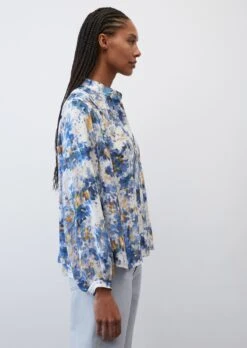 Marc O'Polo Wide Printed Blouse In A Cupro/viscose Blend -Marc O'Polo Verkäufe f3530e44d2461b299e62bbcaf554fd32