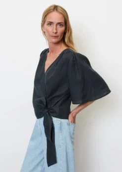 Marc O'Polo Linen Wrap Blouse In A Mix Of Materials -Marc O'Polo Verkäufe f3df650f13218e8f78248d6d34721b66