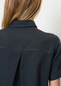 Marc O'Polo Short Sleeve Linen Blouse In An Exciting Mix Of Materials -Marc O'Polo Verkäufe f3fcdedb3087e1385bb497082978dc90