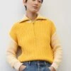 Marc O'Polo Cropped Knitted Zip-neck Jumper In A Loose Fit In A Cool Mix Of Textures And Colours -Marc O'Polo Verkäufe f6959edb1d9de73218d420e824a6dd5d