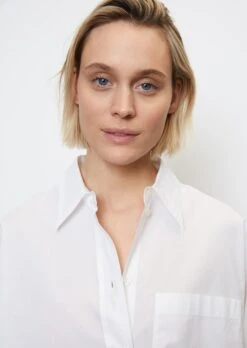 Marc O'Polo Wide Blouse In The Style Of A Cape In Paper Touch Poplin -Marc O'Polo Verkäufe f755ac1aa00fbd920de0766a5738339b