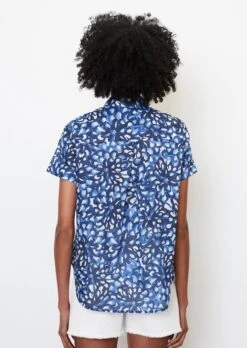 Marc O'Polo Patterned Short Sleeve Blouse In A Relaxed Fit Made Of Crisp Cotton Voile -Marc O'Polo Verkäufe fbc58dcdf0446b2053e3b03279dda76f