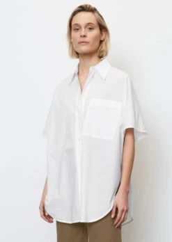 Marc O'Polo Wide Blouse In The Style Of A Cape In Paper Touch Poplin -Marc O'Polo Verkäufe fe7e9dad72be37ca458c9919264b9b95