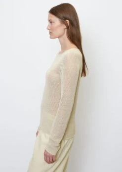 Marc O'Polo Knitted Jumper With A Mesh Texture In A Regular Fit Made Of A Linen/cotton Blend -Marc O'Polo Verkäufe ff89d3ff6f0cb3e3d64f8a483f9fdae9
